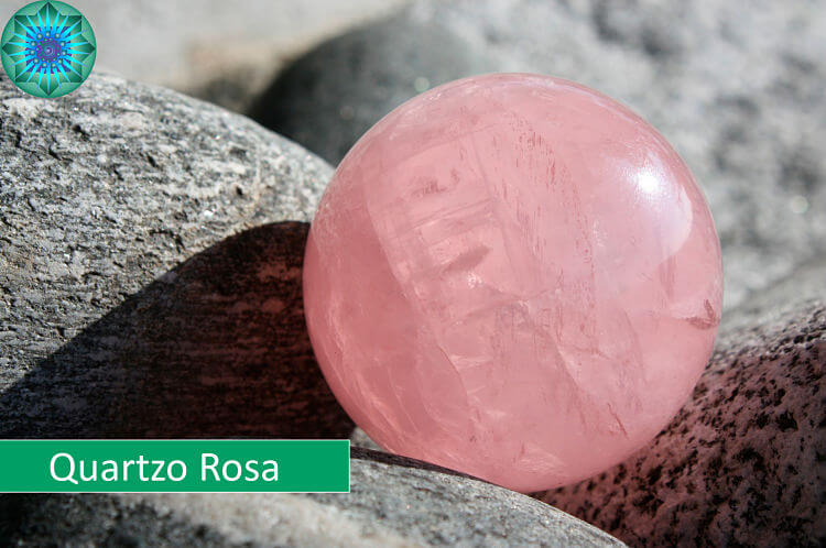 pedra de quartzo rosa 